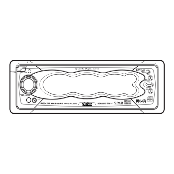 Clarion DXZ945MP Service Manual