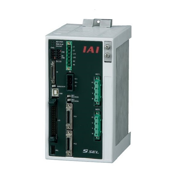 IAI SSEL Controller Operation Manual