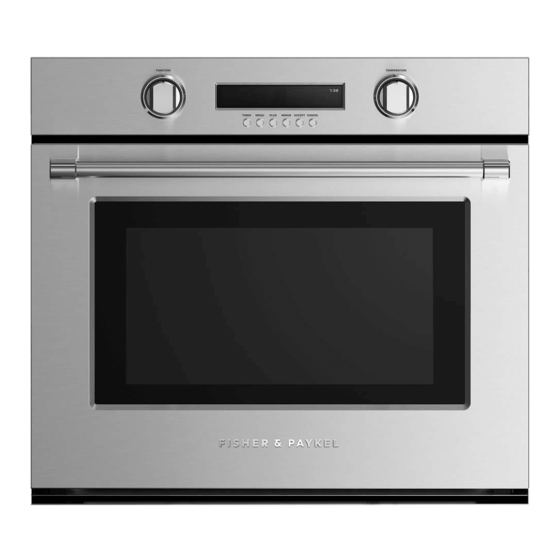 Fisher & Paykel DCS WOSV230 Quick Start Manual