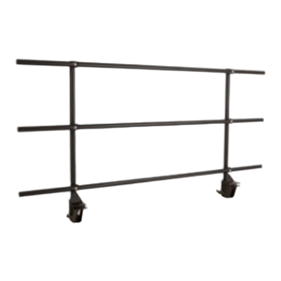 Wenger StageTek Guardrail Acceossory Assembly And Operating Instructions