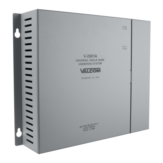 Valcom V-2901A Manuals