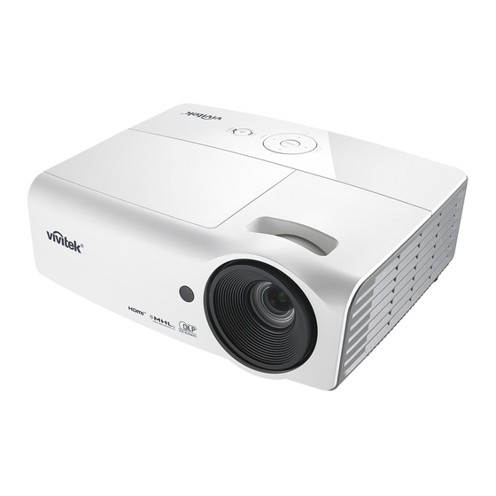 User Manuals: Vivitek DH559 SERIES Digital Projector