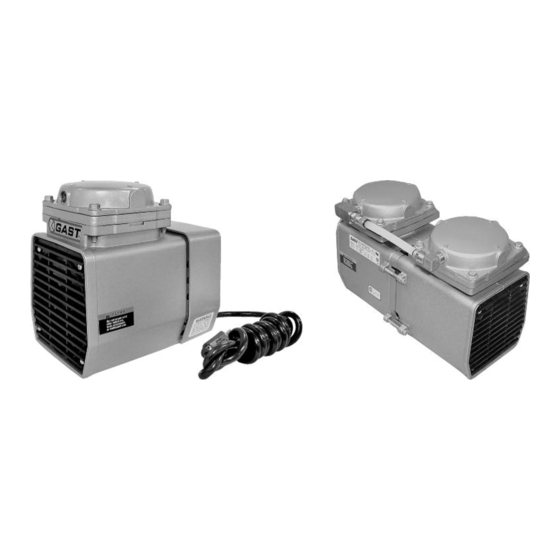 Gast 70 - 3005 G443PL Vacuum Pump Manuals