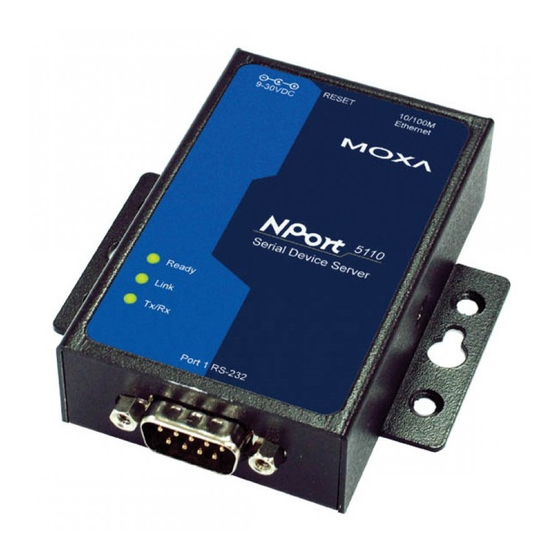 Moxa Technologies NPort 5100 Series Quick Installation Manual