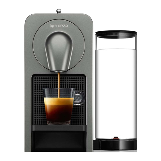 Nespresso KRUPS PRODIGIO YY5100FD Instruction Manual