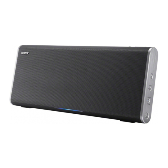 Sony SRS-BTX500 Instruction & Operation Manual