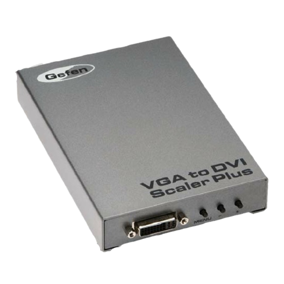 Gefen EXT-VGA-2-DVISP VGA DVI Scaler Manuals