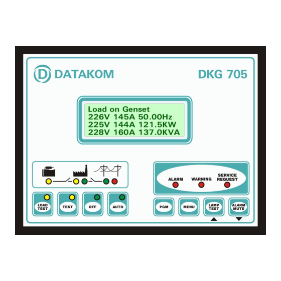 Datakom DKG-705 Manuals
