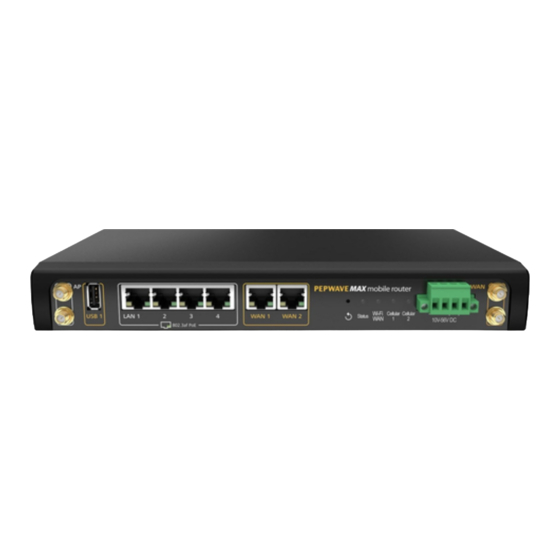 peplink Pepwave MAX Series User Manual