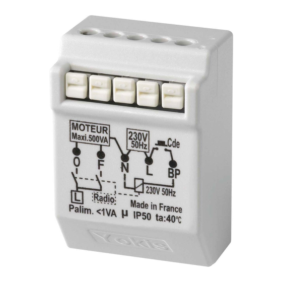 urmet domus Yokis MVR500ER Manual