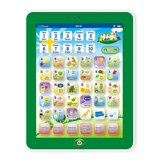 LEXIBOOK JCPAD002i2 Series Instruction Manual