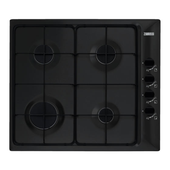 Zanussi ZGG62413BS Gas Cooker Hob Manuals