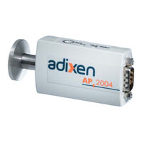 Alcatel Vacuum Technology adixen AP 2004 User Manual