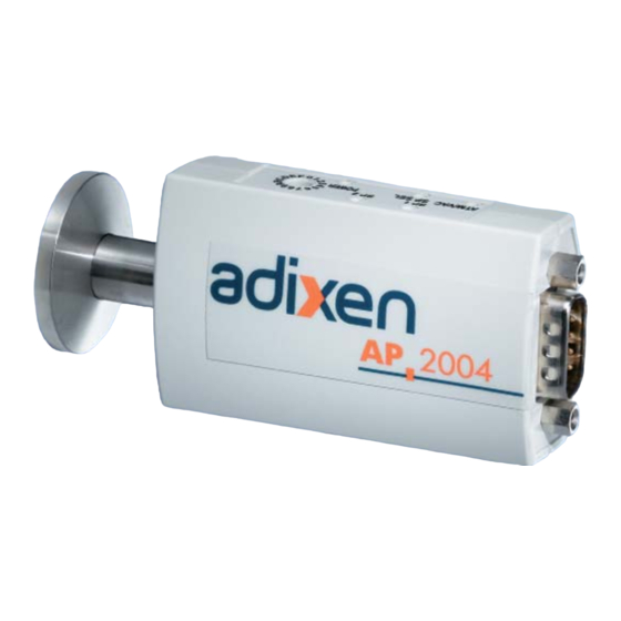 Alcatel Vacuum Technology adixen AP 2004 User Manual