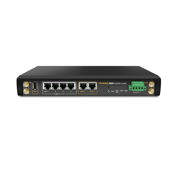 peplink PEPWAVE MAX Series User Manual