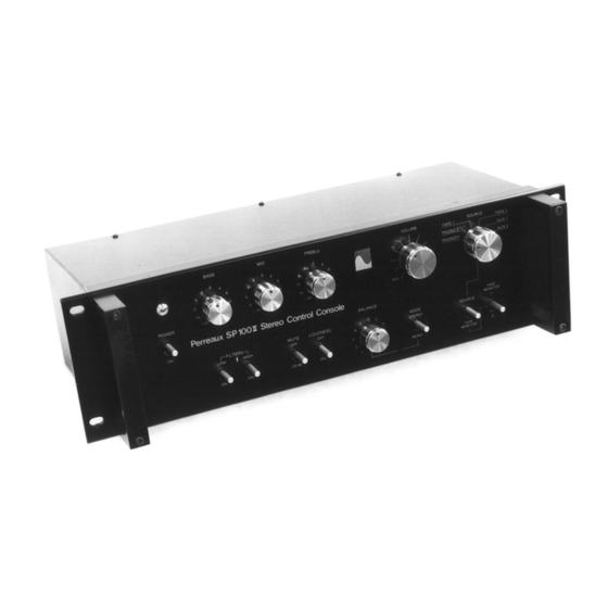 Perreaux SP100II Schematic Diagram