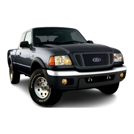 Ford 2004 Ranger Quick Reference Manual