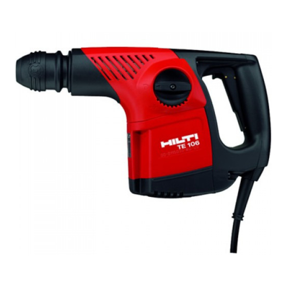 Hilti TE106 Operating Instructions Manual