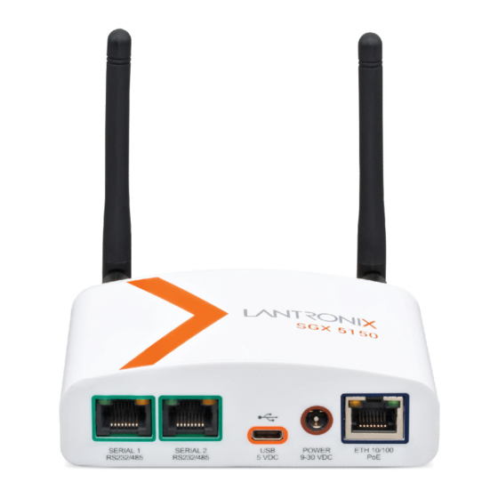 Lantronix SGX 5150 IoT Device Gateway Manuals