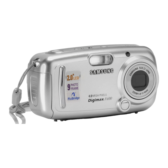 Samsung DIGIMAX A400 Manual De Usuario