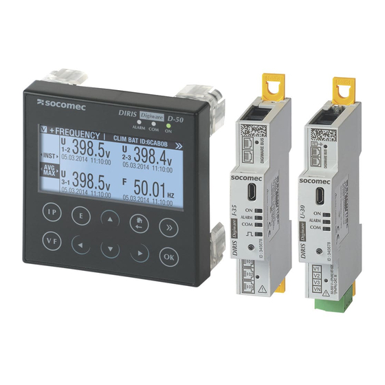 socomec DIRIS Digiware C Series User Manual