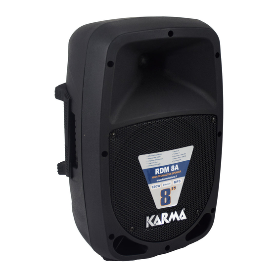 Karma RDM 8A Active Speaker System Manuals