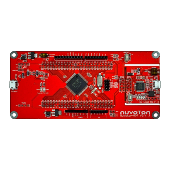 Nuvoton NuMaker-M071VG User Manual