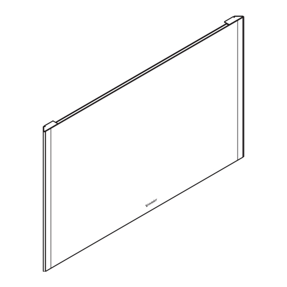 DURAVIT XViu XV 7039 Mounting Instructions