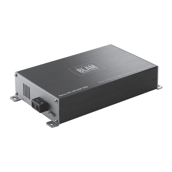 BLAM RELAX RA 704 DSP PRO Operating Manual