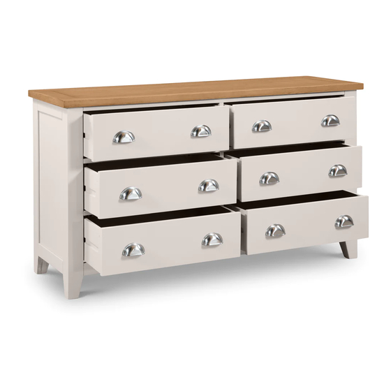 Birlea RICHMOND 6 DRAWER CHEST Assembly Instructions Manual