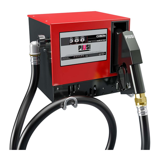 Piusi Cube 56/33 Installation, Use And Maintenance Manual