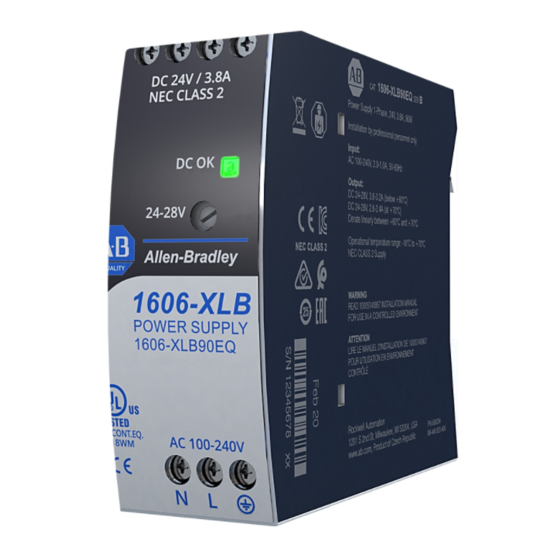 Allen-Bradley 1606-XLB60E Installation Instructions