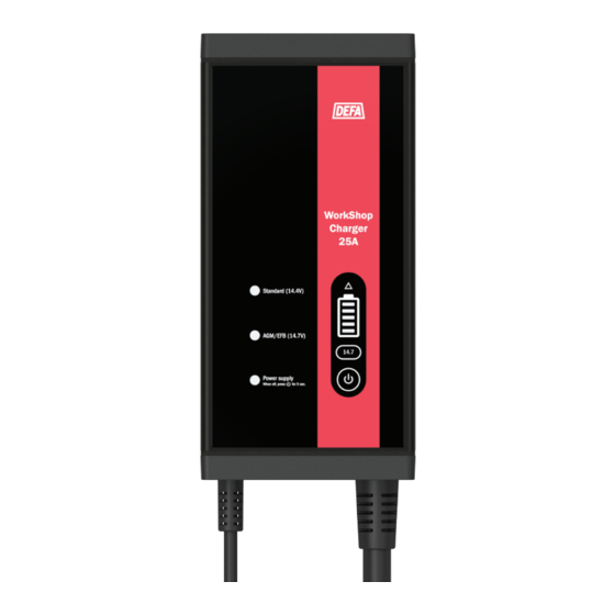 DEFA WorkShopCharger 25A User Manual