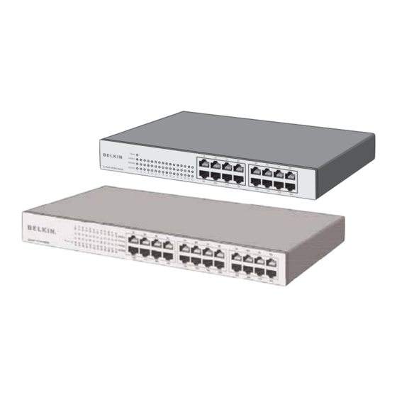 Belkin F5D5131-16 - 10/100 Switch User Manual
