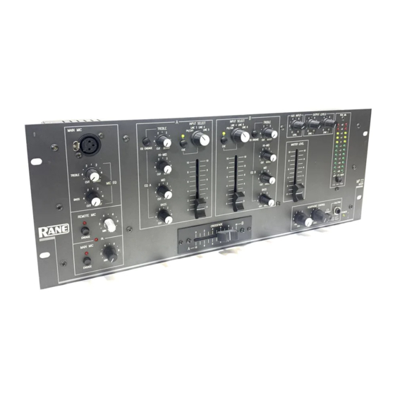 Rane MP 22 Operator's Manual