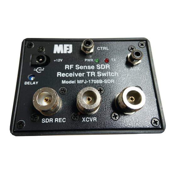 MFJ -1708B-SDR Instruction Manual