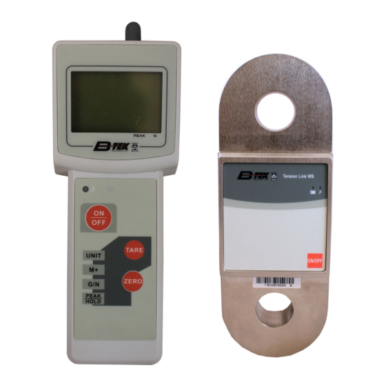 B-TEK Scales TensionLink WS Technical Manual