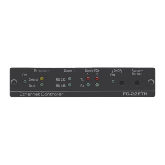 Kramer FC-22ETH User Manual