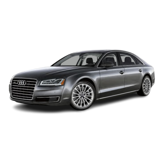 Audi A8 2016 Owner's Manual