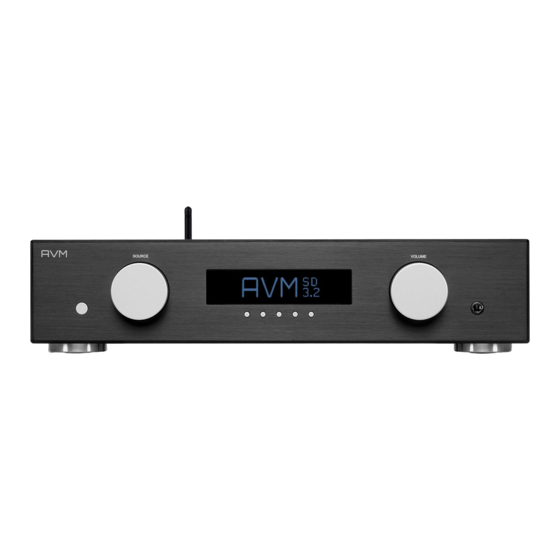 AVM EVOLUTION SD 3.2 Operating Instructions Manual