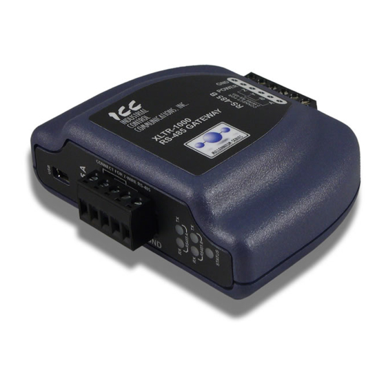 ICC XLTR-1000 Quick Start Manual