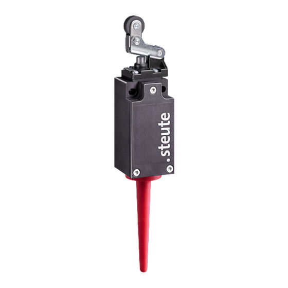 steute RF 95 SW86 Mounting And Wiring Instructions