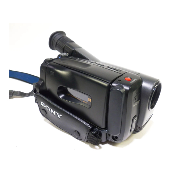 Sony CCD-TRV11 - Video Camera Recorder 8mm Manuals