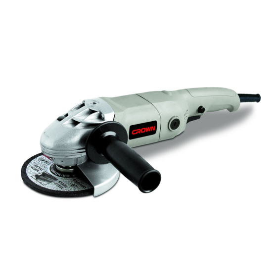 Crown CT13029 Angle Grinder 1200W Manuals