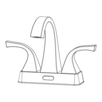 Homewerks 26 B423S BN HW Two Handle 4" Centerset Touchless Brushed Nickel Bat... For Sale Online