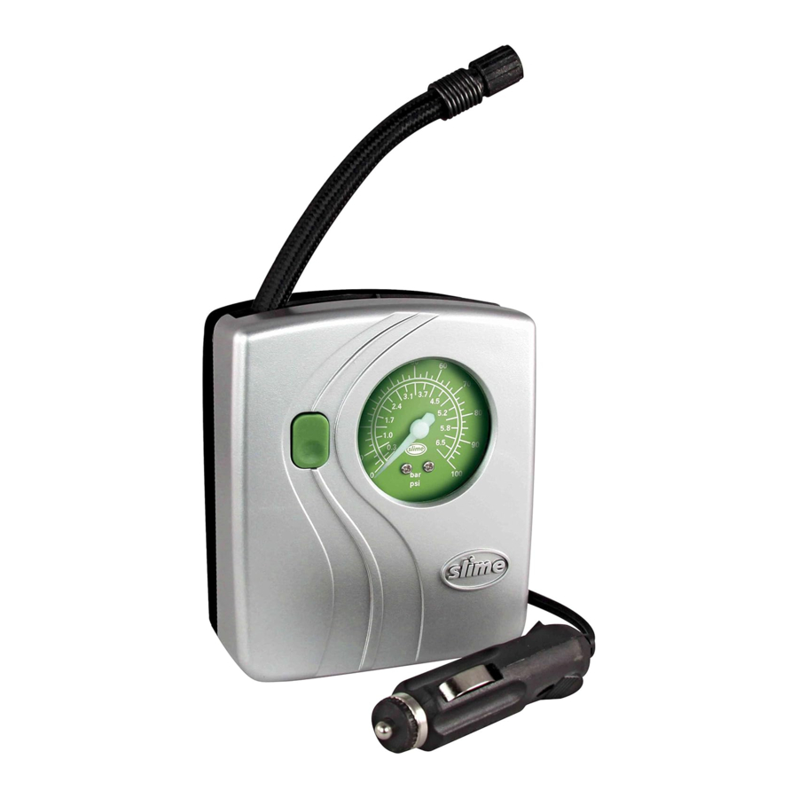 Slime 40020 - 12-Volt Tire Top-Off Inflator Manual