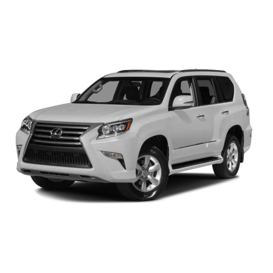 Lexus GX460 Quick Manual