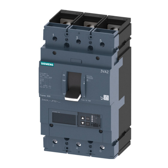 Siemens 3VA2 JP Series Manual