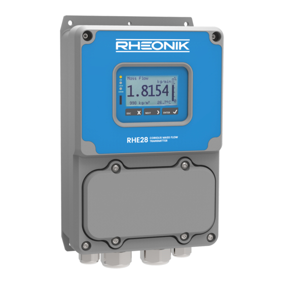 RHEONIK RHE28 Installation & Start?Up Manual
