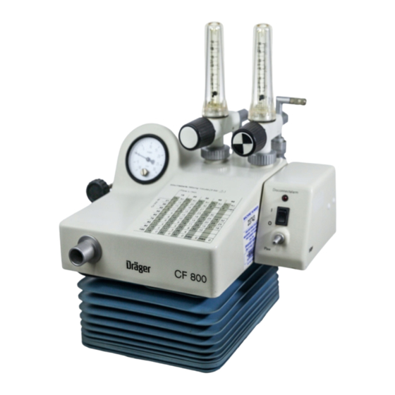 Dräger CF 800 Instructions For Use Manual